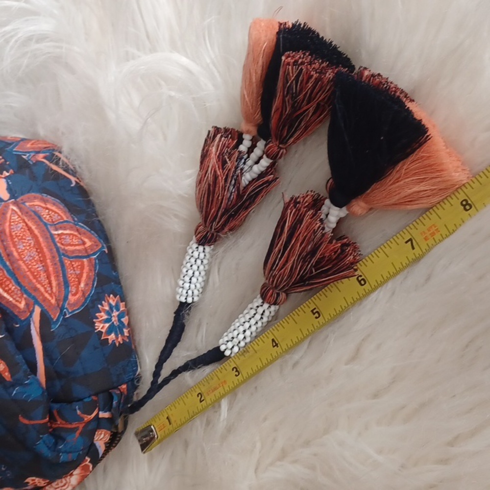 Ulla Johnson  floral cosmetic bag  with tassels - Picture 13 of 14
